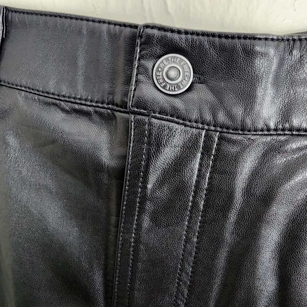 Free People City Slicker Faux Vegan Leather Maxi Skirt in Black - 0 NEW - Picture 9 of 15